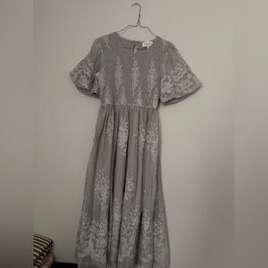 Midi Dress - Light Gray